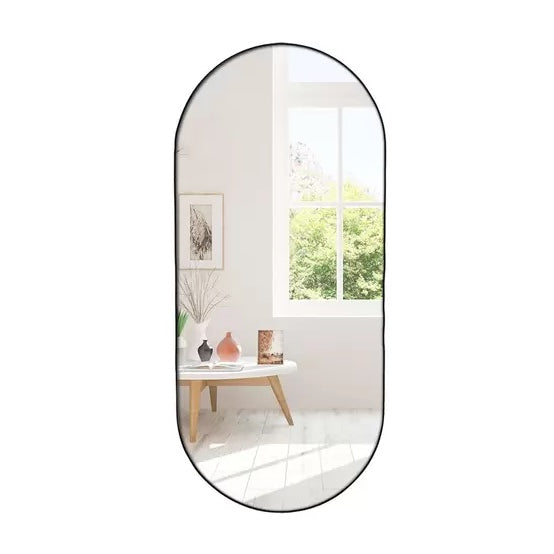 Espelho Cápsula Moderno Premium 40x60 e 40x80 – Design Moderno para Sala, Quarto e Banheiro