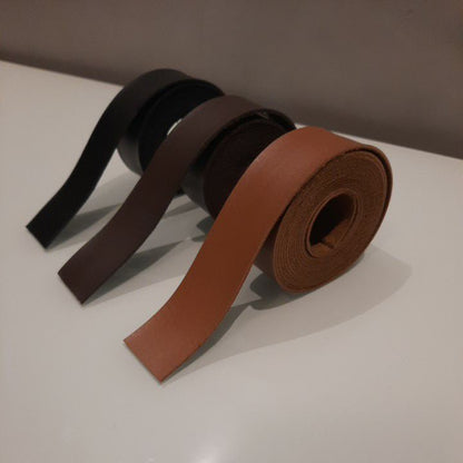 Tira de Couro Ecológico Montana 3cm x 2m x 2,5mm | Com ou Sem Costura | Artesanato, Alça para Bolsa e Cinto