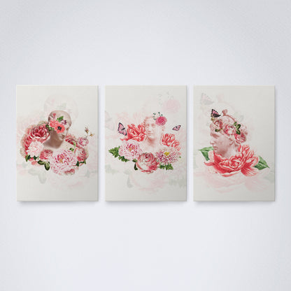 Kit 3 Peças Quadro Decorativo de Parede