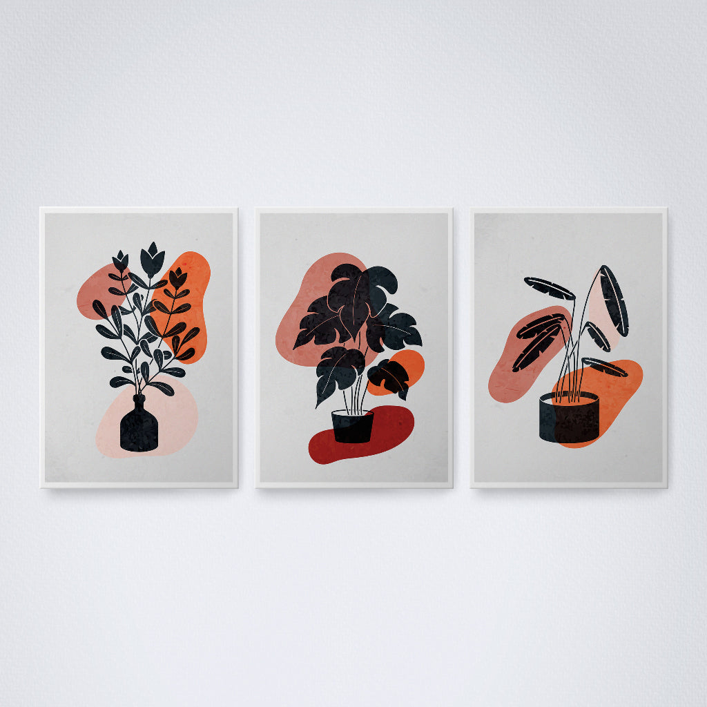 Kit 3 Peças Quadro Decorativo de Parede