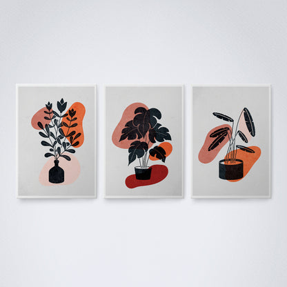 Kit 3 Peças Quadro Decorativo de Parede