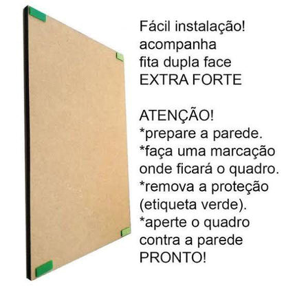 Kit 3 Peças Quadro Decorativo de Parede