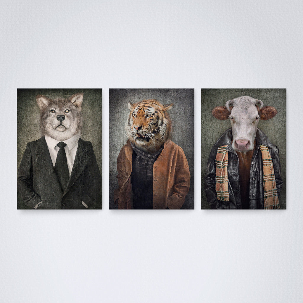 Kit 3 Peças Quadro Decorativo de Parede
