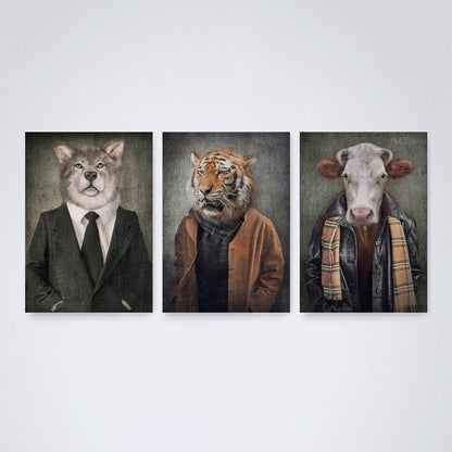 Kit 3 Peças Quadro Decorativo de Parede