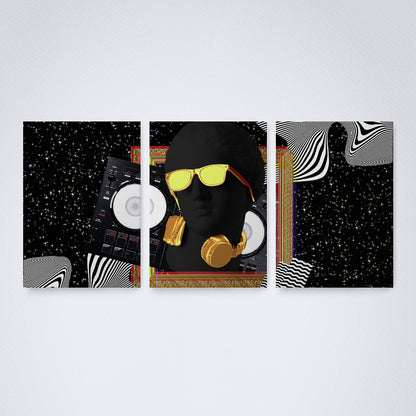 Kit 3 Peças Quadro Decorativo de Parede