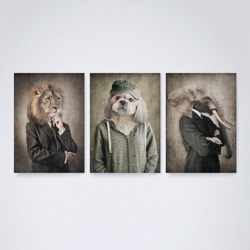 Kit 3 Peças Quadro Decorativo de Parede