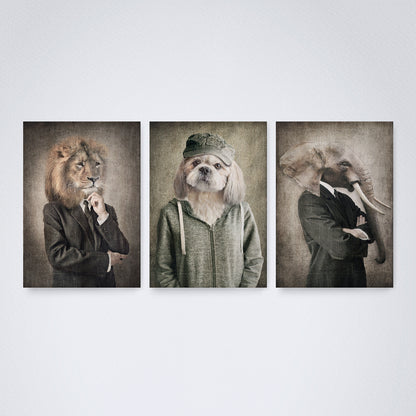 Kit 3 Peças Quadro Decorativo de Parede