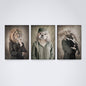 Kit 3 Peças Quadro Decorativo de Parede