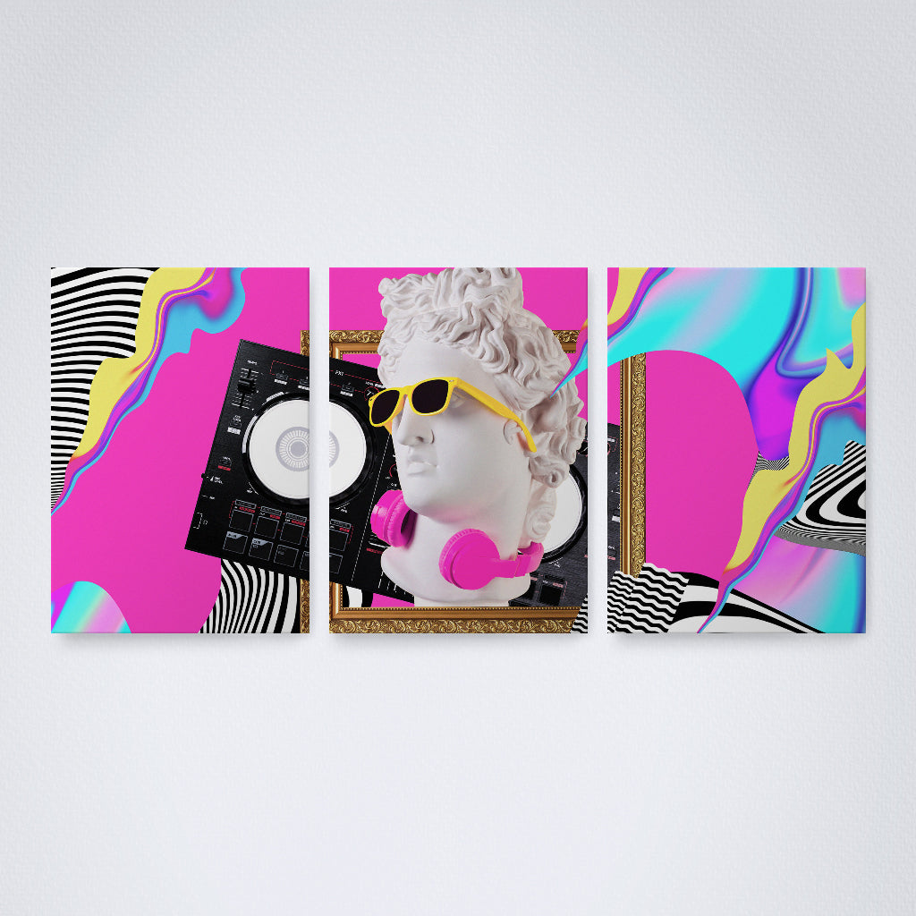 Kit 3 Peças Quadro Decorativo de Parede