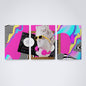 Kit 3 Peças Quadro Decorativo de Parede