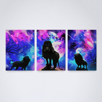 Kit 3 Peças Quadro Decorativo de Parede