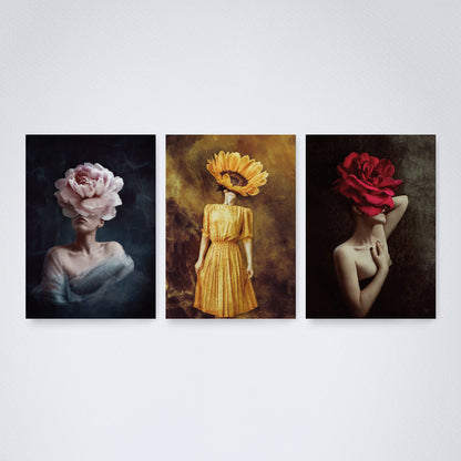 Kit 3 Peças Quadro Decorativo de Parede