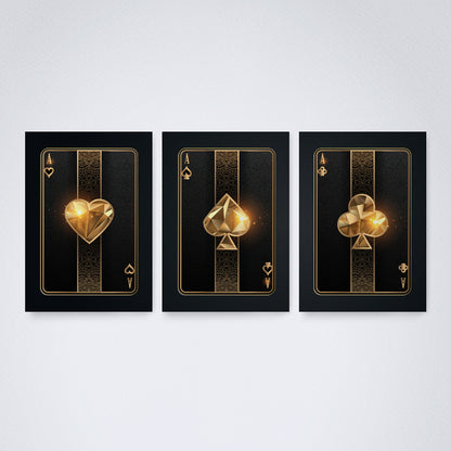 Kit 3 Peças Quadro Decorativo de Parede