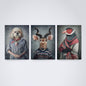 Kit 3 Peças Quadro Decorativo de Parede