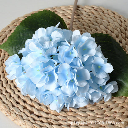 Buquê De Hortênsia Permanente, Toque Real Com 6 Flores