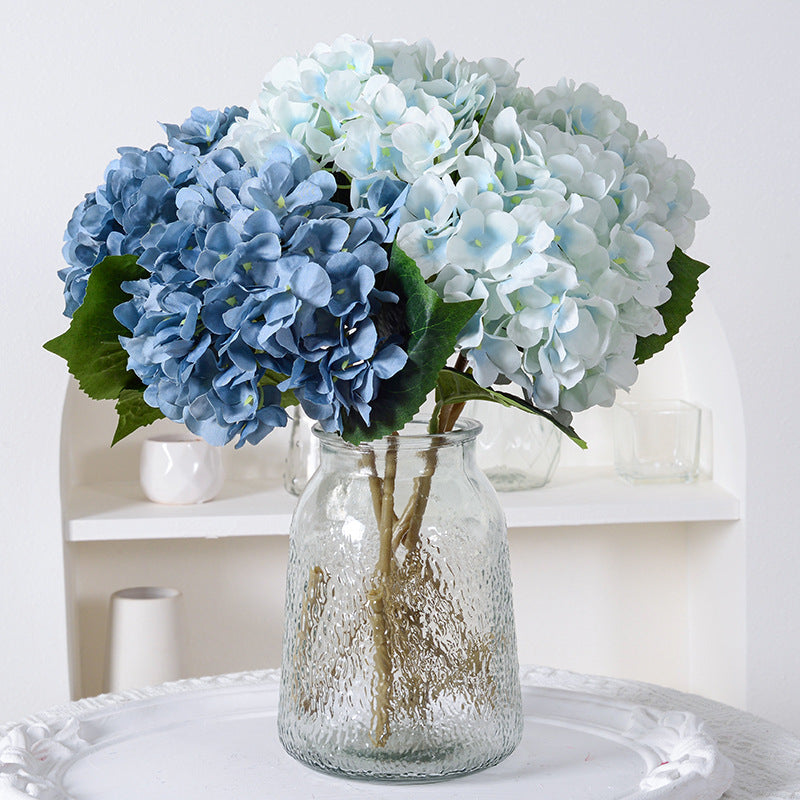Buquê De Hortênsia Permanente, Toque Real Com 6 Flores