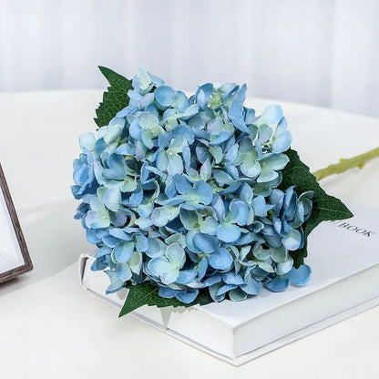 Buquê De Hortênsia Permanente, Toque Real Com 6 Flores